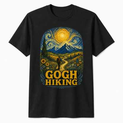 Gogh Hiking Funny Hiking Van Gogh Art Hiker Shirt
