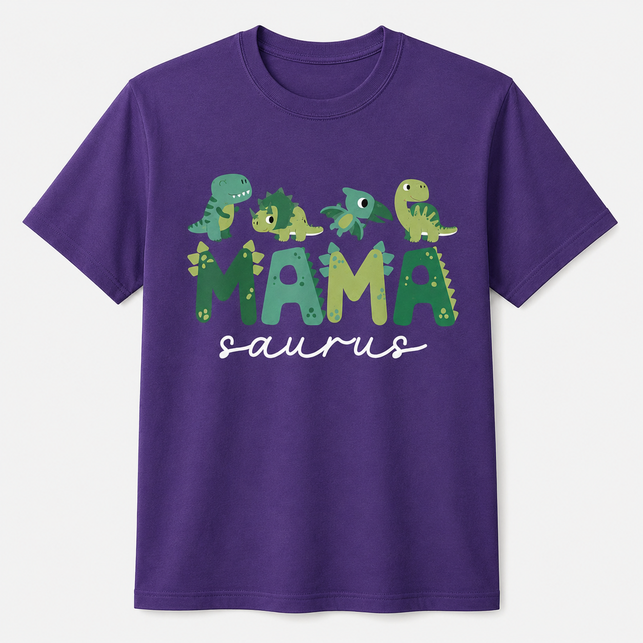 Mama Saurus Mom Dinosaur Three Rex Birthday Boy Girl Family Shirt