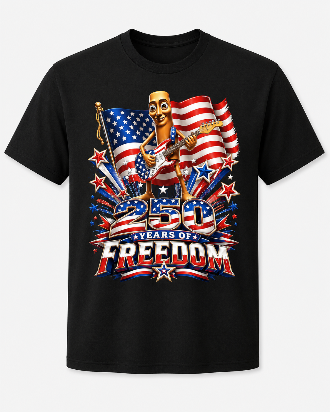 USA 250 Years of Freedom 4th of July Brainrot Meme T-Shirt