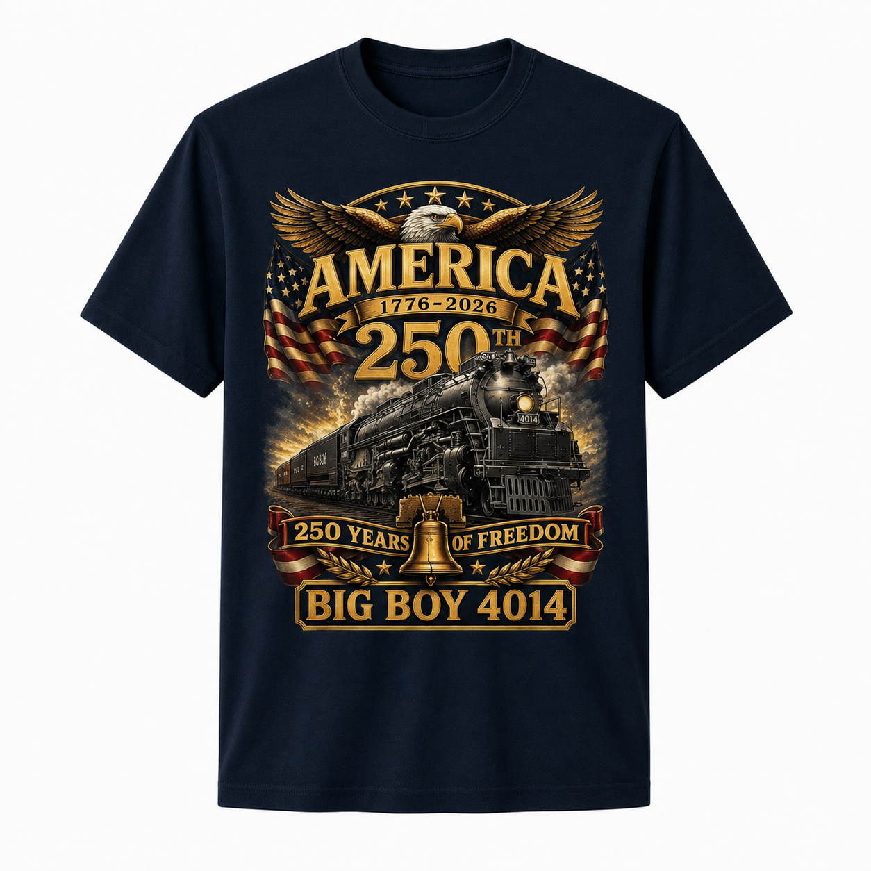Big Boy 4014 Train USA 250th Anniversary Shirt