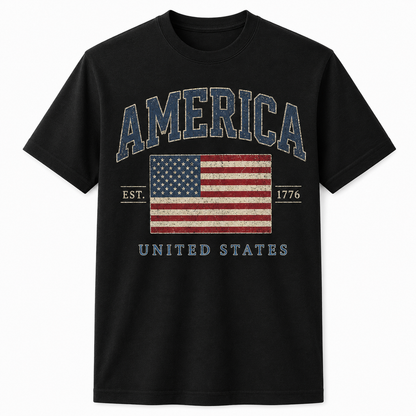 America Flag Graphic United States Family 4th Of July Shirt