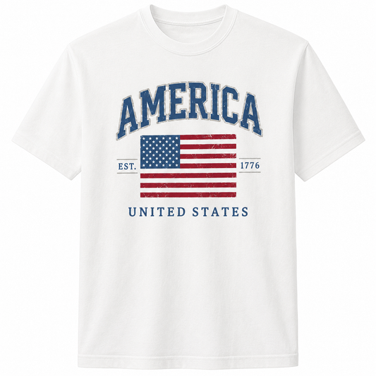 America Flag Graphic United States Family 4th Of July Shirt