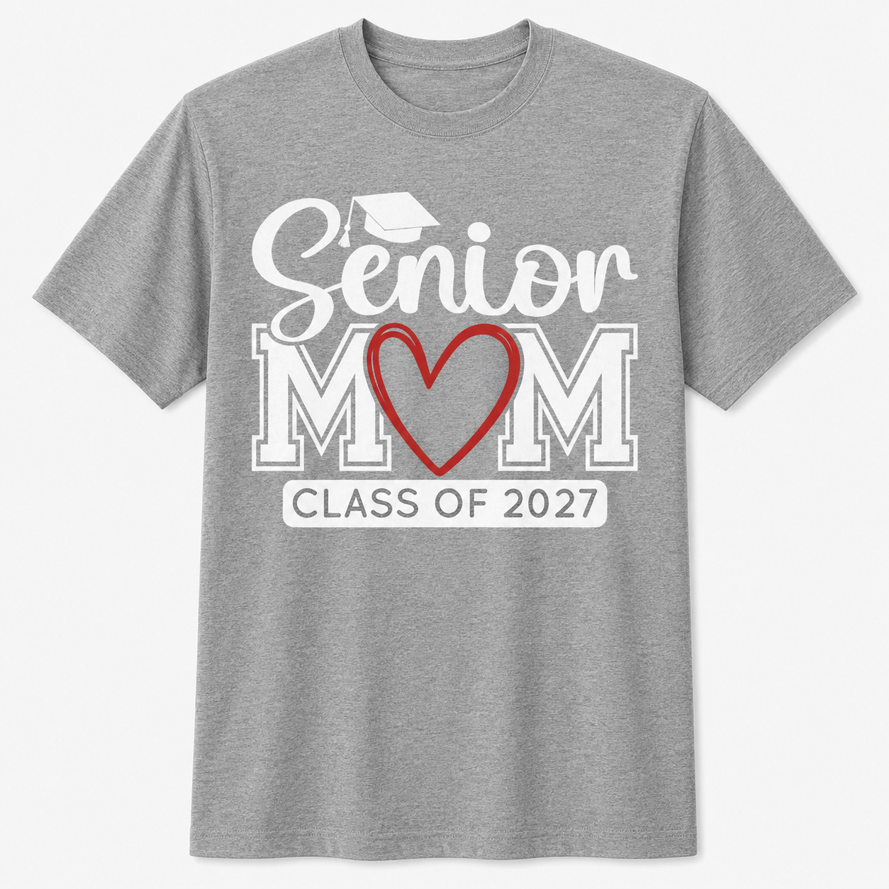 Senior Mom Class of 2027 Graduation Funny Graduate Shirt