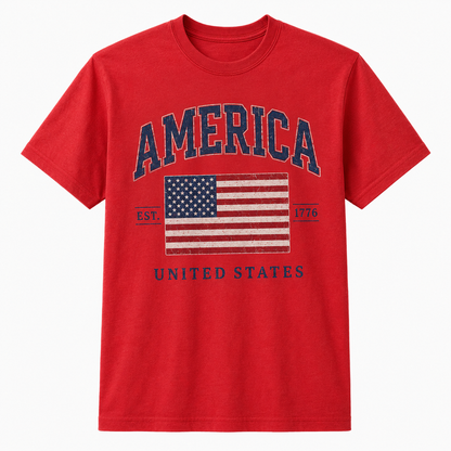 America Flag Graphic United States Family 4th Of July Shirt