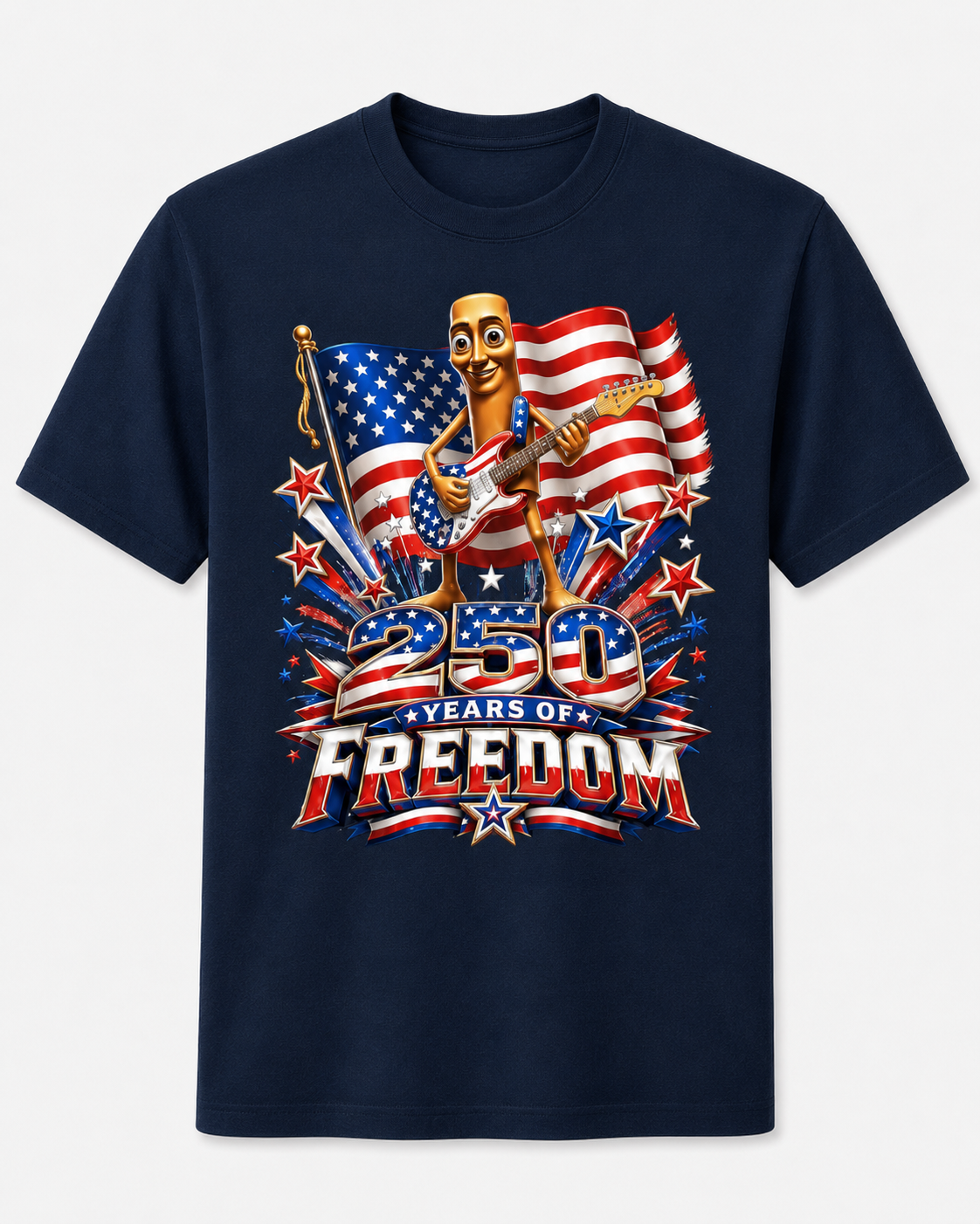 USA 250 Years of Freedom 4th of July Brainrot Meme T-Shirt