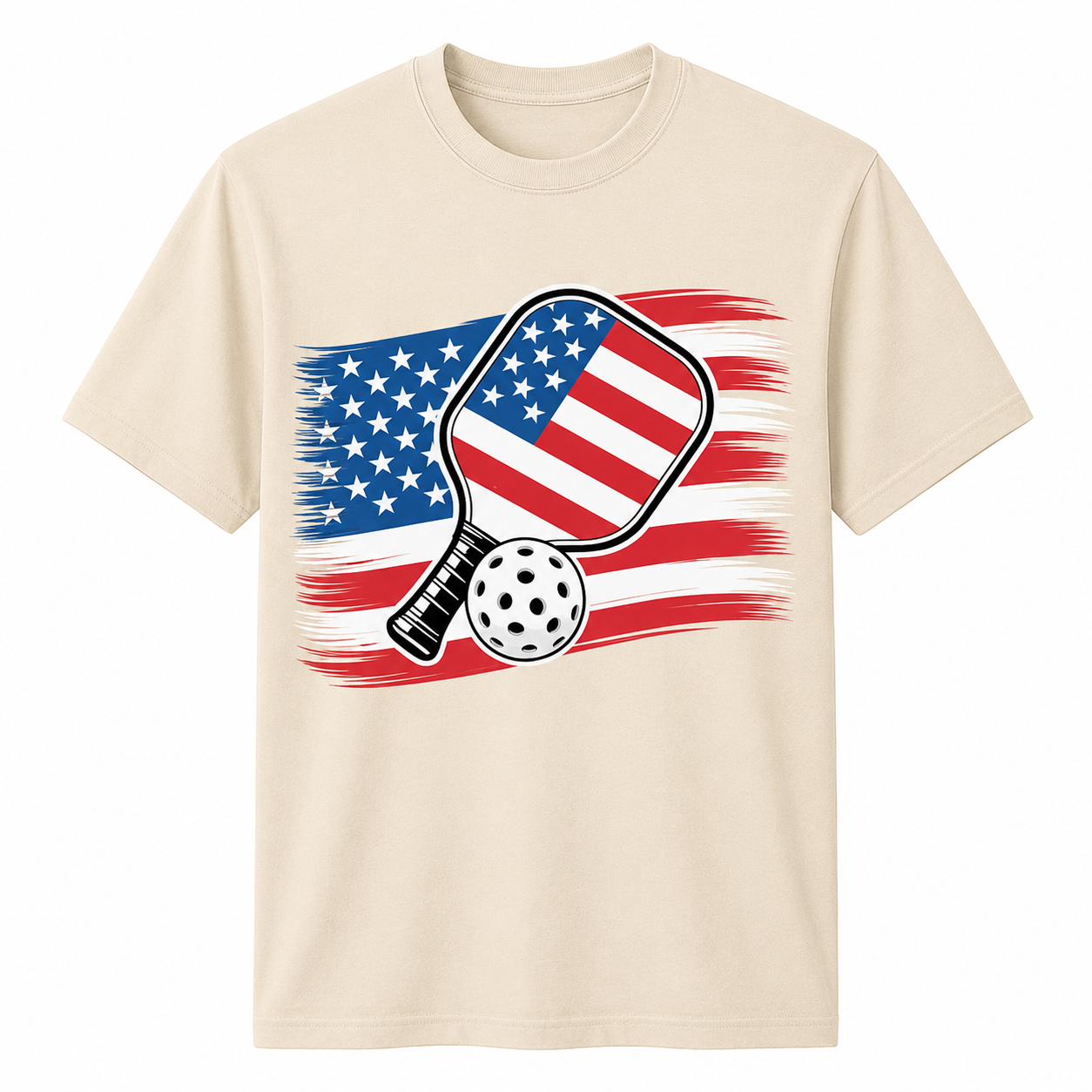 Pickleball Lovers 4th of July American Flag Pickle Ball USA Shirt