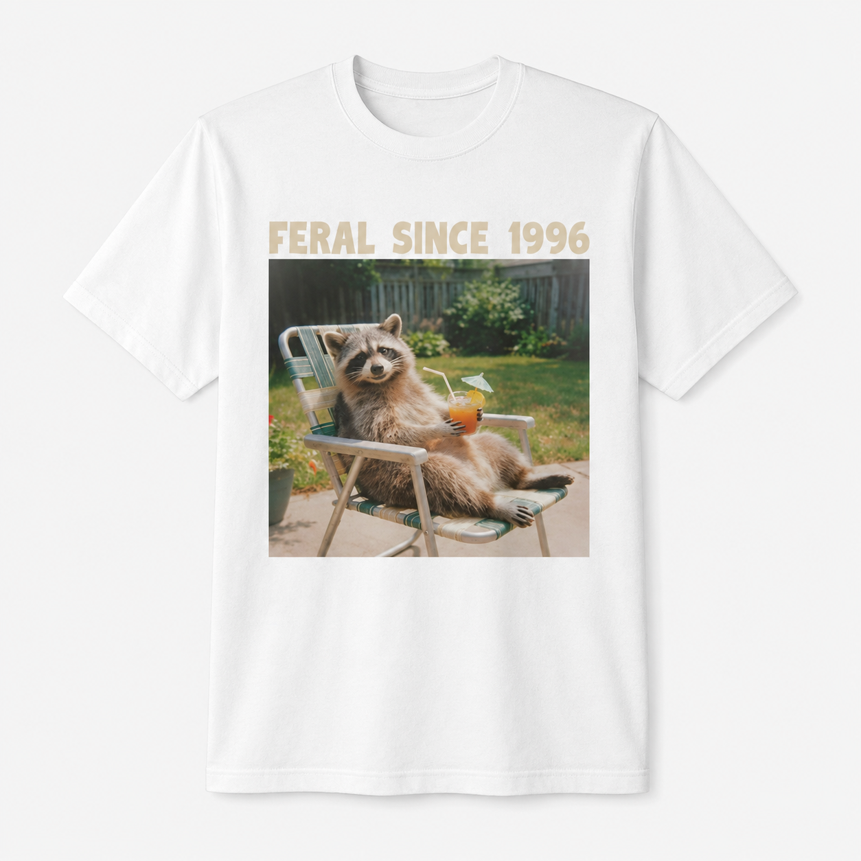 30Th Birthday 30 Years Old Funny Raccoon Feral Since 1996 Shirt