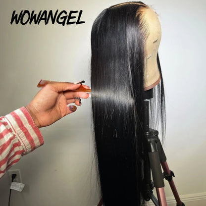 Wow Angel Hd Lace Front Wigs 250 13x6 Straight Hair Invisible Melt Skin Human Wig