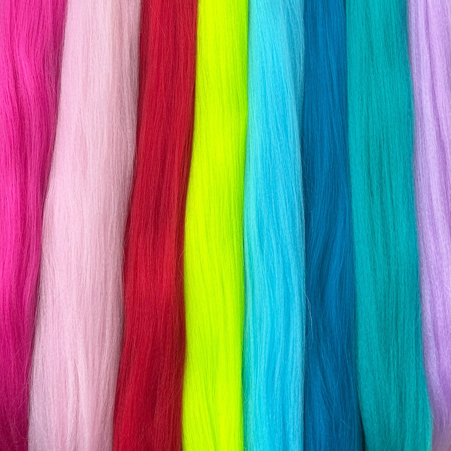 Synthetic 28inch Long Straight Ponytail Purple Diy Braided Rubber Band Halloween Hair Accessories