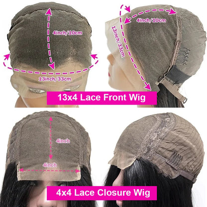 Bob Wig Human Hair 13x4 Transparent Lace Front Wigs Super Double Drawn Black Women Deep Wave Curly
