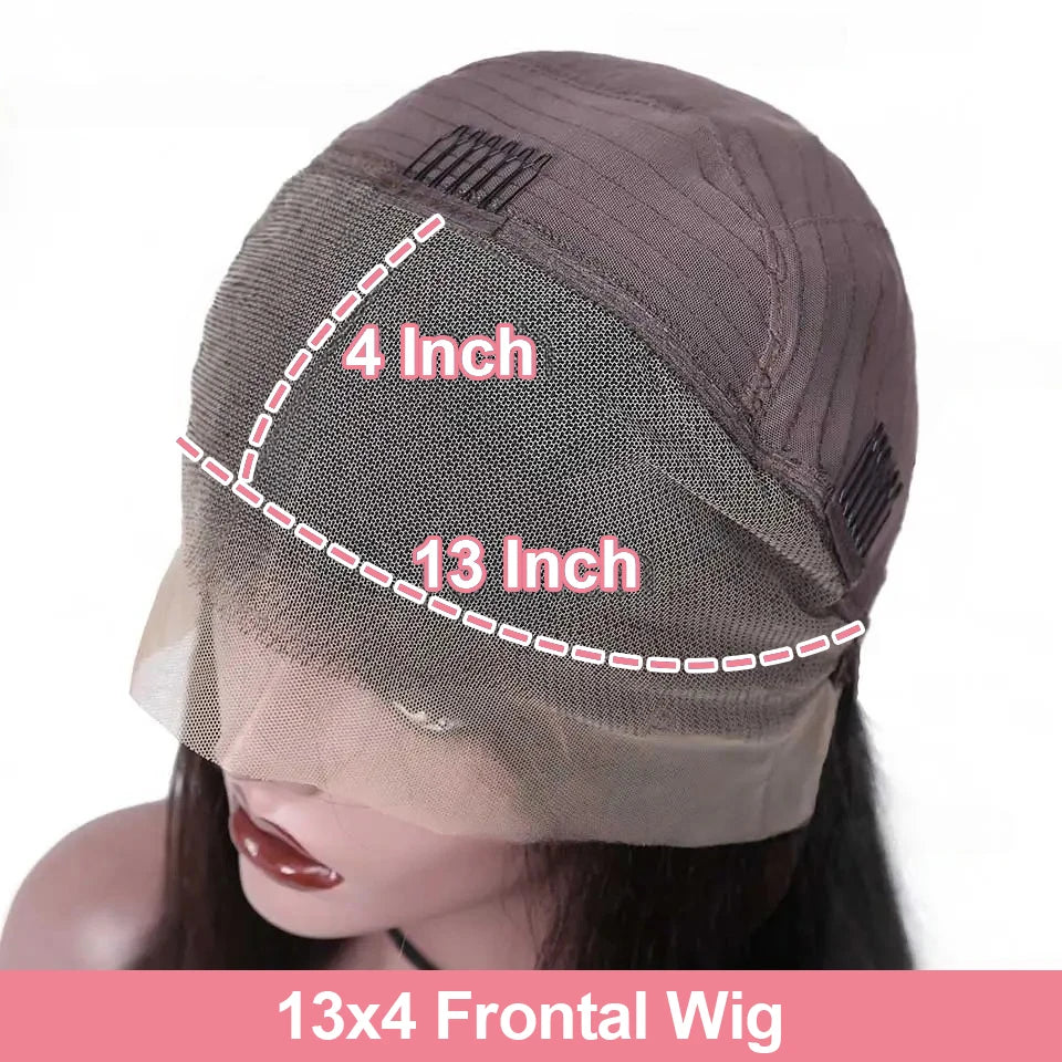 Water Wave Short Bob Wig – 4x4 & 13x4 Lace Front Human Hair, 200% & 250% Density