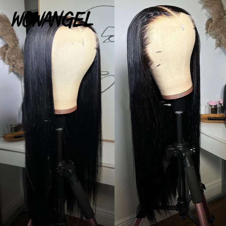 Wow Angel Hd Lace Front Wigs 250 13x6 Straight Hair Invisible Melt Skin Human Wig