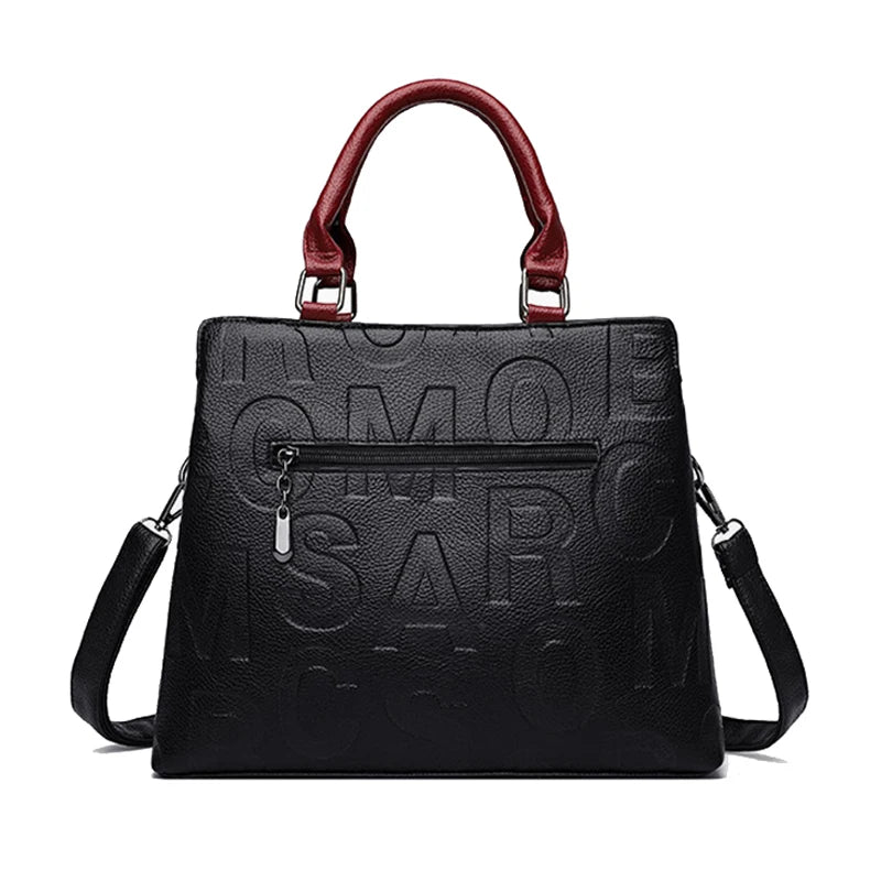 PU Leather Tote Handbag for Women – Large Capacity Crossbody Bag