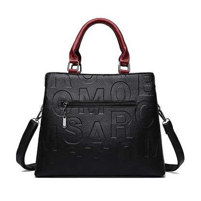 PU Leather Tote Handbag for Women – Large Capacity Crossbody Bag