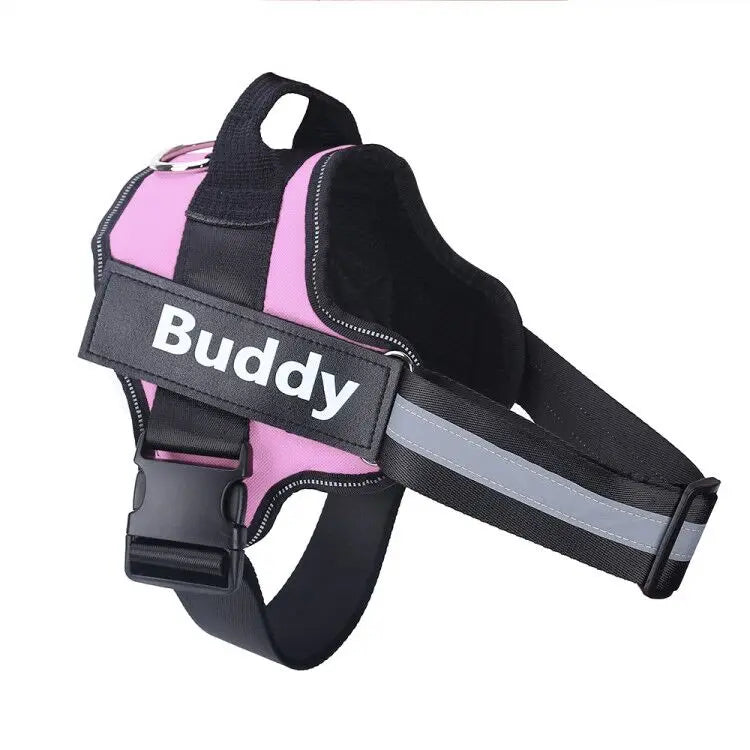 Personalized No-Pull Dog Harness – Reflective Breathable Vest for Small to Large Dogs