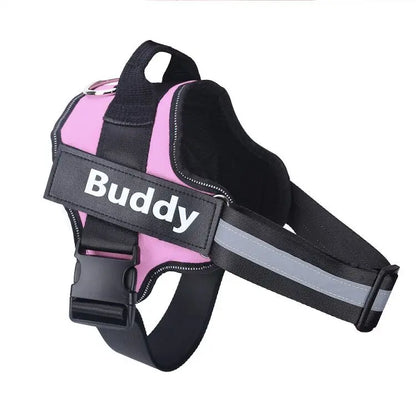 Personalized No-Pull Dog Harness – Reflective Breathable Vest for Small to Large Dogs
