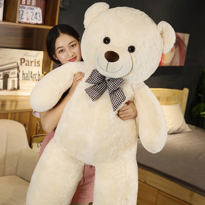 Giant 105cm Soft Teddy Bear Plush Toys White Pink Brown Super Big Hugging Pillow Animal Cushion