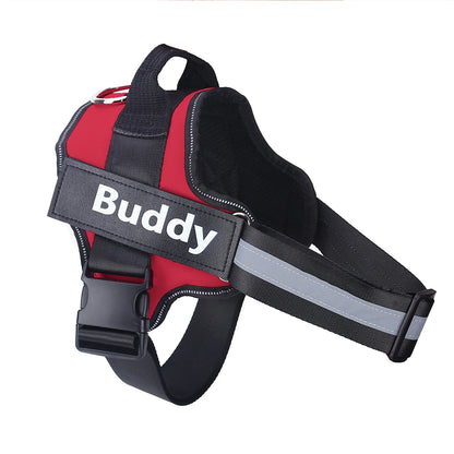 Personalized No-Pull Dog Harness – Reflective Breathable Vest for Small to Large Dogs