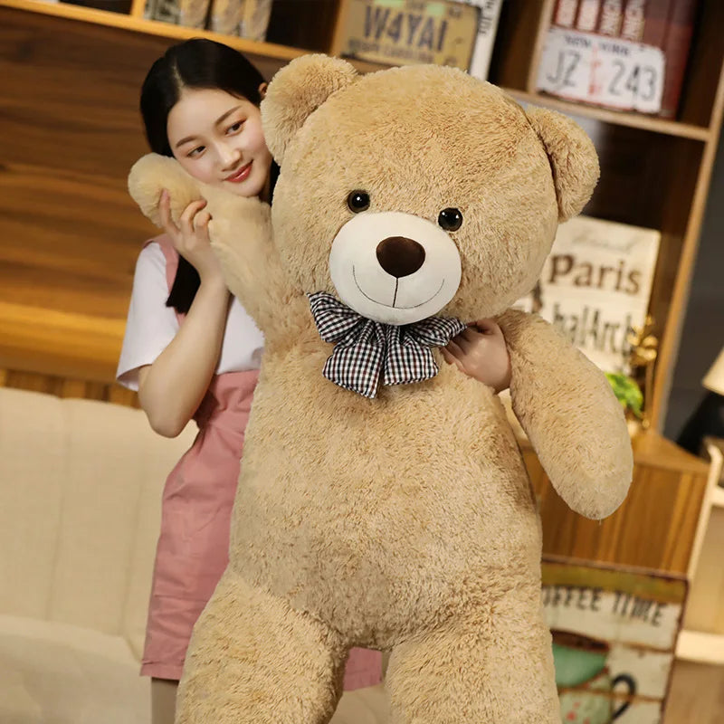 Giant 105cm Soft Teddy Bear Plush Toys White Pink Brown Super Big Hugging Pillow Animal Cushion