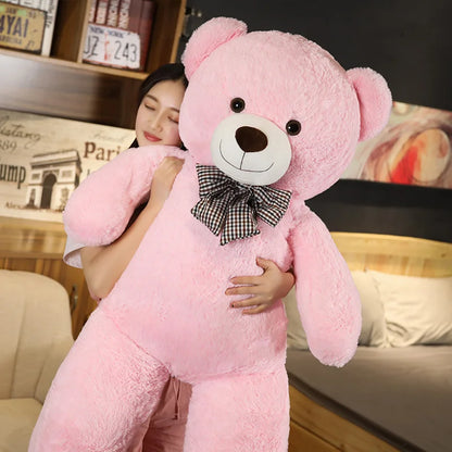 Giant 105cm Soft Teddy Bear Plush Toys White Pink Brown Super Big Hugging Pillow Animal Cushion