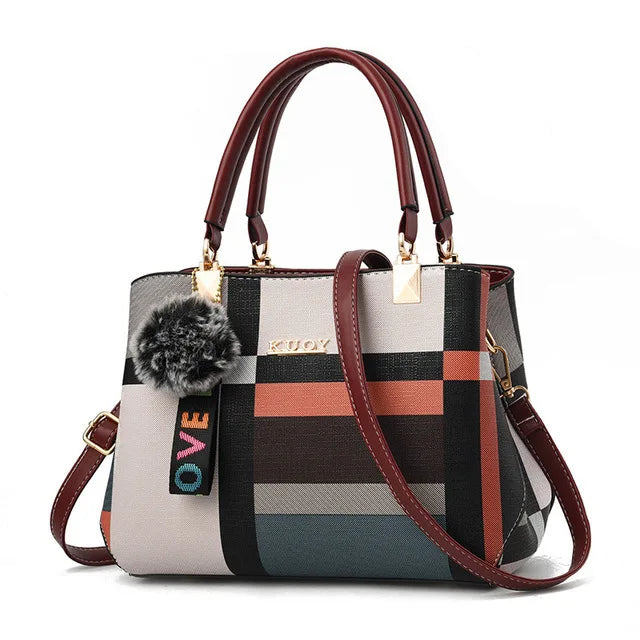Plaid Luxury Handbag for Women – Designer Shoulder & Crossbody Bag