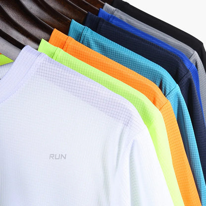 Men's Long Sleeve Quick-Dry Running Shirt for Gym & Sports