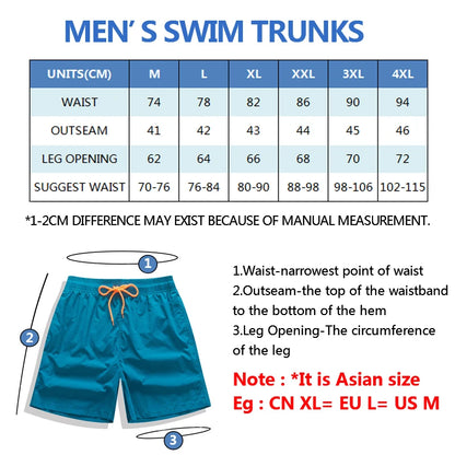 Men's Swim Trunks – Beach Board Shorts & Swimming Shorts