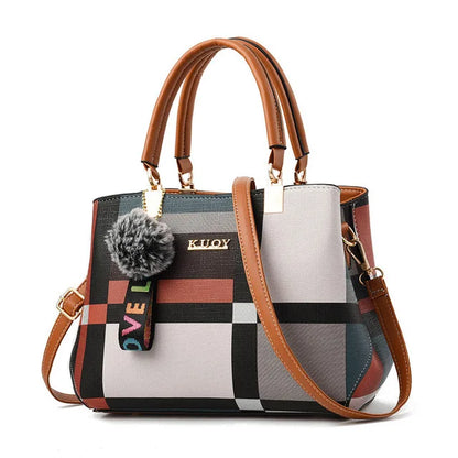 Plaid Luxury Handbag for Women – Designer Shoulder & Crossbody Bag