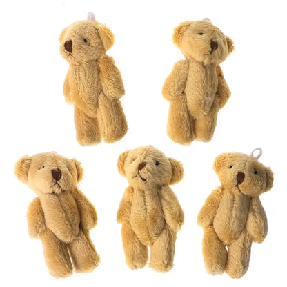 Mini Kawaii Teddy Bear Plush Toys – Set of 5 Pearl Velvet Stuffed Dolls