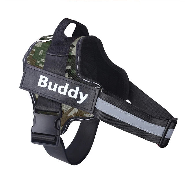 Personalized No-Pull Dog Harness – Reflective Breathable Vest for Small to Large Dogs