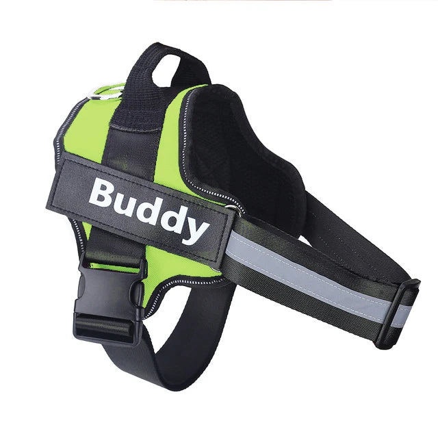 Personalized No-Pull Dog Harness – Reflective Breathable Vest for Small to Large Dogs