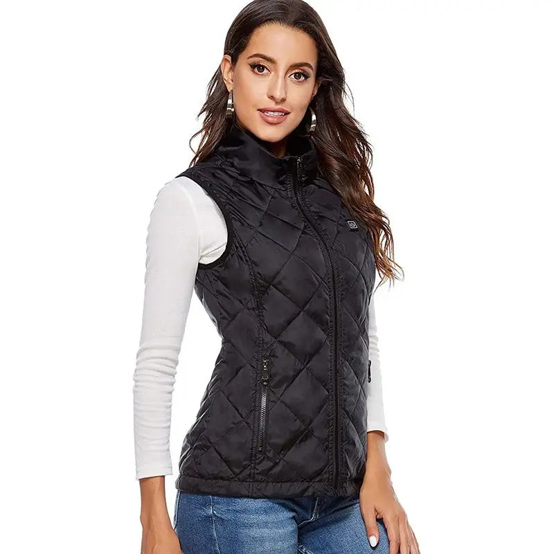 Women's USB Electric Heated Vest – Infrared Thermal Warming Jacket
