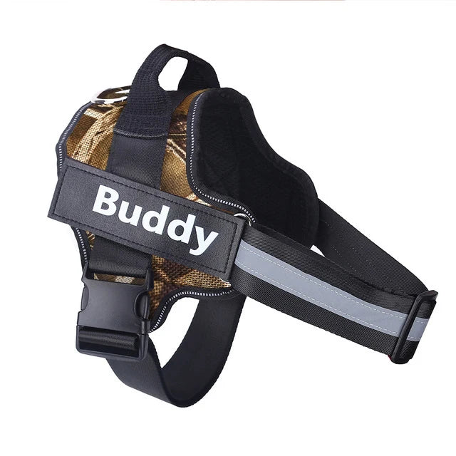Personalized No-Pull Dog Harness – Reflective Breathable Vest for Small to Large Dogs