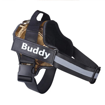 Personalized No-Pull Dog Harness – Reflective Breathable Vest for Small to Large Dogs