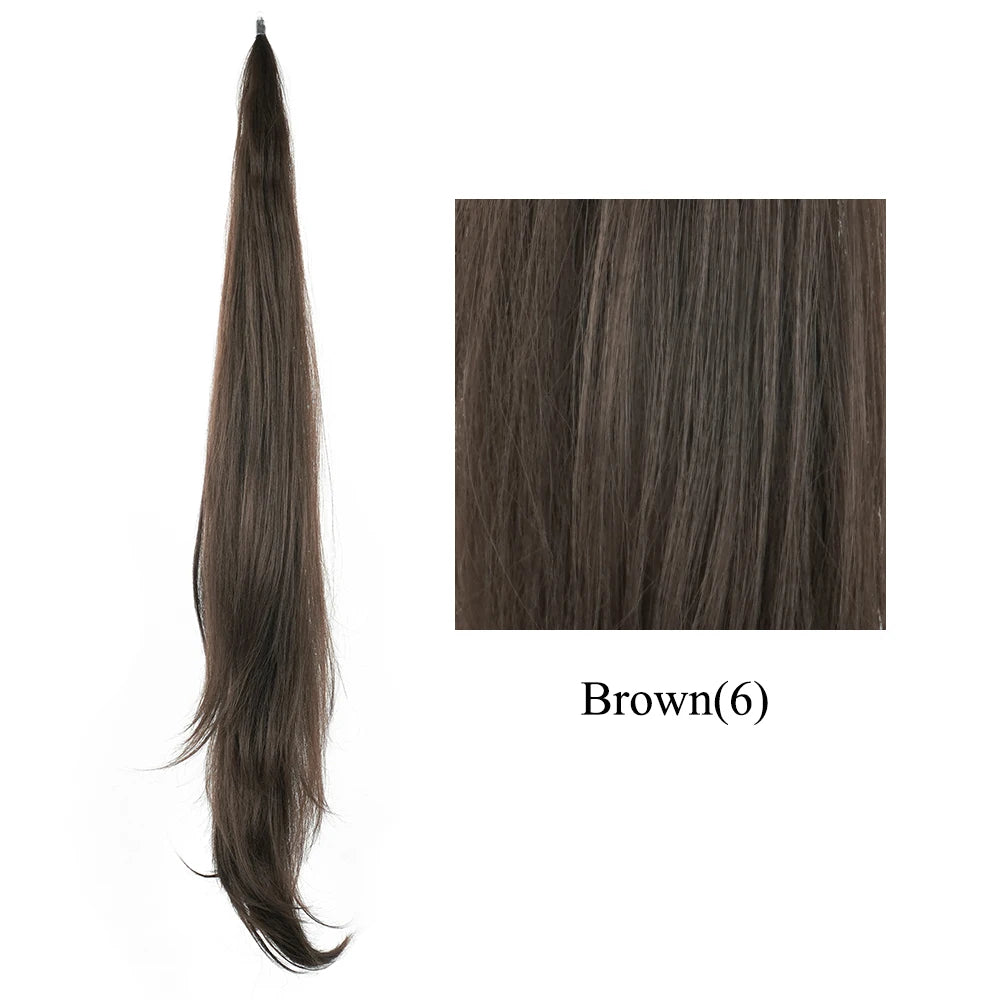 Ponytail Hair Extension - 32" Long Layered Synthetic Wrap Hairpiece