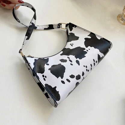 Animal Print PU Leather Shoulder Bag for Women