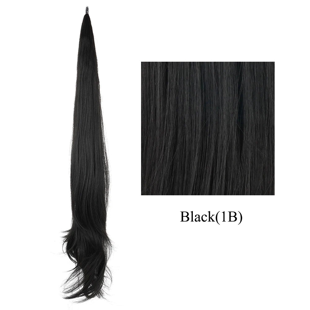 Ponytail Hair Extension - 32" Long Layered Synthetic Wrap Hairpiece