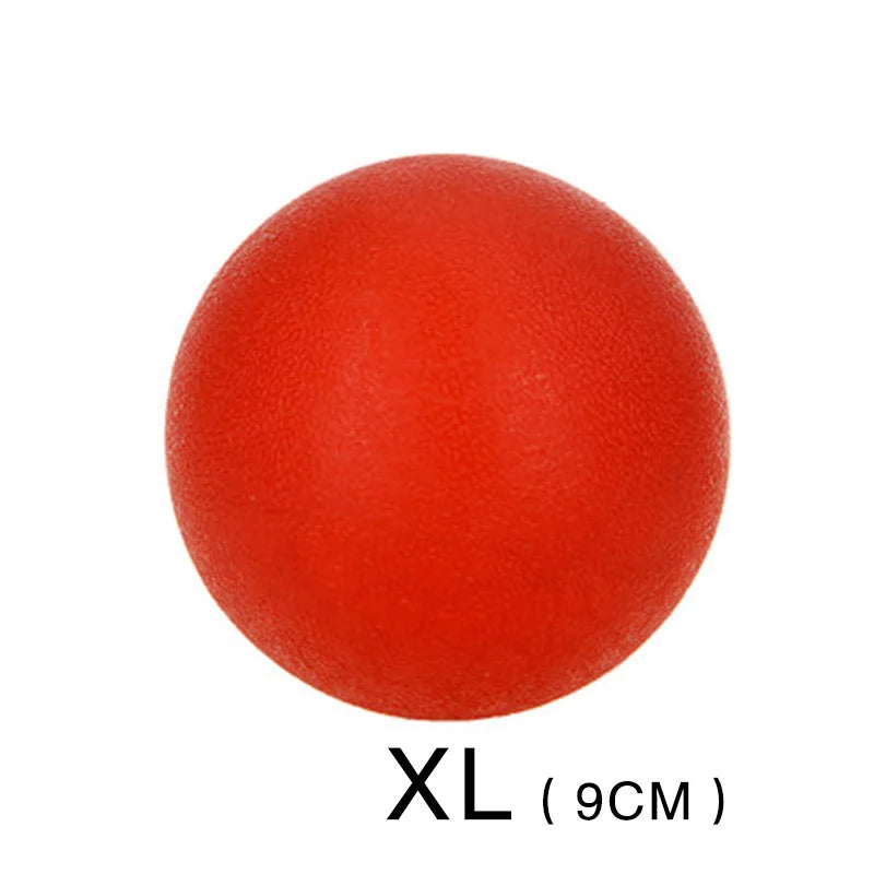 Rubber Dog Ball Toy – Bite-Resistant Solid Ball for Puppies & Large Dogs (S–XL)