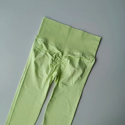 Seamless High-Waist Yoga Leggings – Scrunch Butt Lift Pants for Women