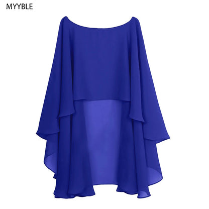 Women's Chiffon Bridal Bolero Shrug – Wedding Cape & Shawl