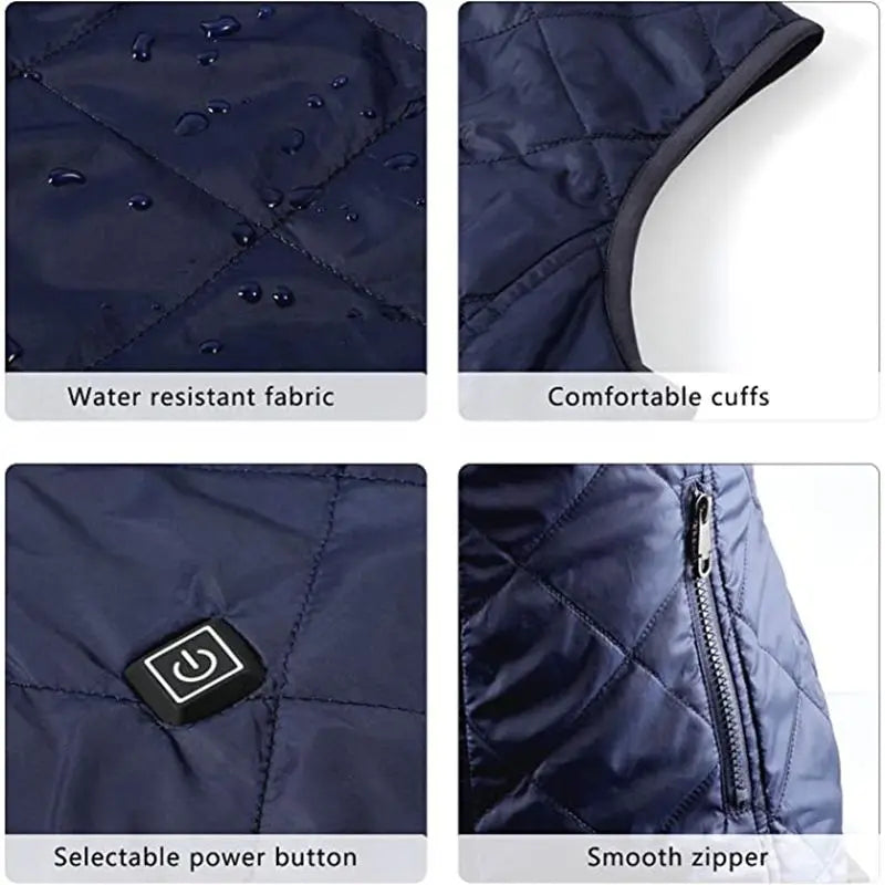 Women's USB Electric Heated Vest – Infrared Thermal Warming Jacket