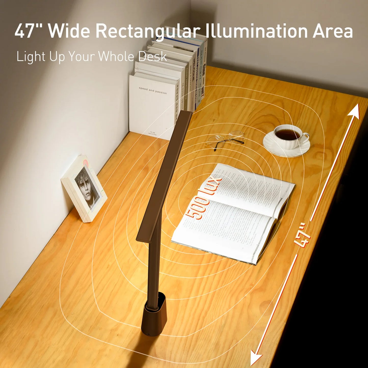 Baseus Led Desk Lamp Eye Protection Study Dimmable Office Light Foldable Table Smart Adaptive