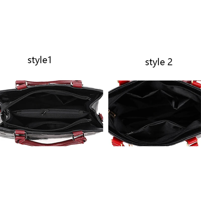 PU Leather Tote Handbag for Women – Large Capacity Crossbody Bag