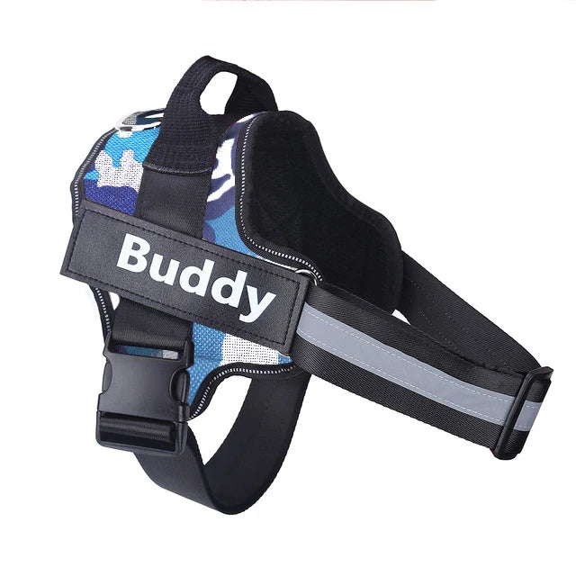 Personalized No-Pull Dog Harness – Reflective Breathable Vest for Small to Large Dogs