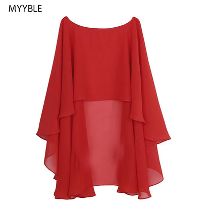 Women's Chiffon Bridal Bolero Shrug – Wedding Cape & Shawl