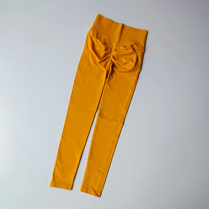 Seamless High-Waist Yoga Leggings – Scrunch Butt Lift Pants for Women