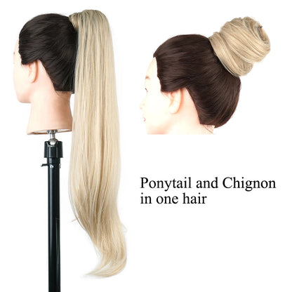 Ponytail Hair Extension - 32" Long Layered Synthetic Wrap Hairpiece
