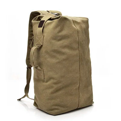 Large Canvas Travel Backpack – Men's Mountaineering Duffel Bag
