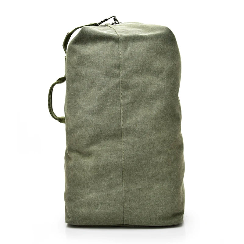 Large Canvas Travel Backpack – Men's Mountaineering Duffel Bag