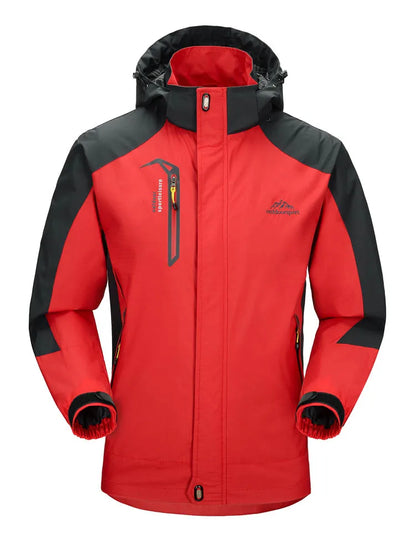 Men's Outdoor Hiking Windbreaker Jacket – Waterproof Hooded Coat